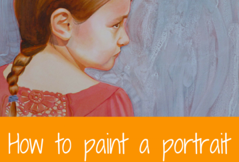 Painting portraits with watercolor and gouache by Sandrine Pelissieron ARTiful, painting demos