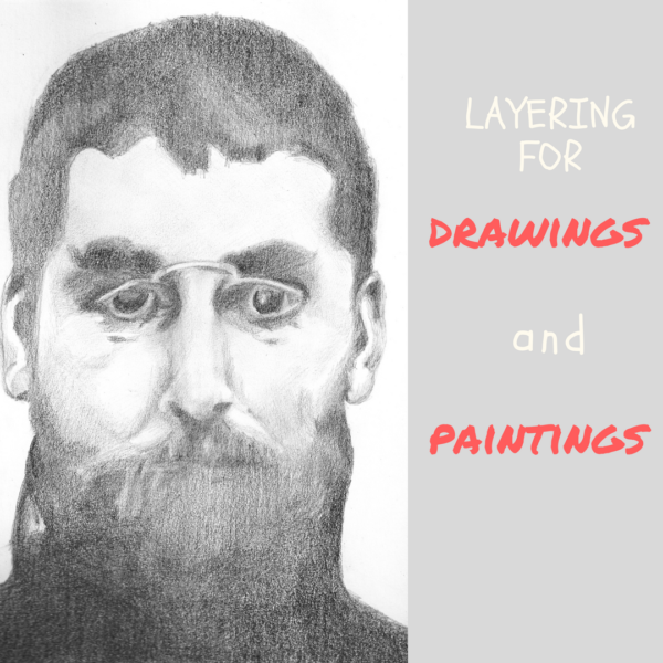 Layering for drawings and paintings by Sandrine Pelissier on ARTiful, painting demos