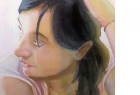 Layering for watercolor portraits by Sandrine Pelissier on ARTiful, painting demos