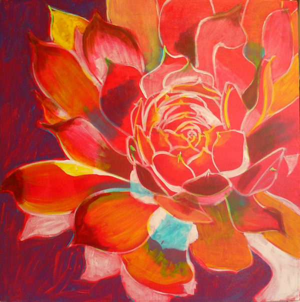 Flower Painting With Acrylic