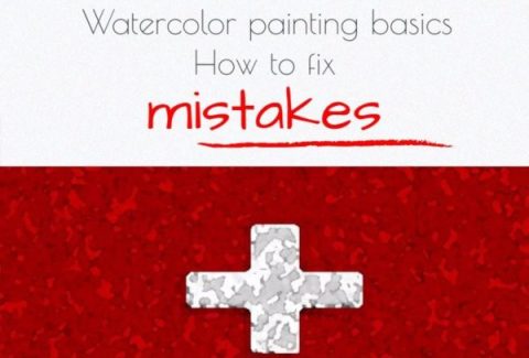 How to fix watercolor mistakes