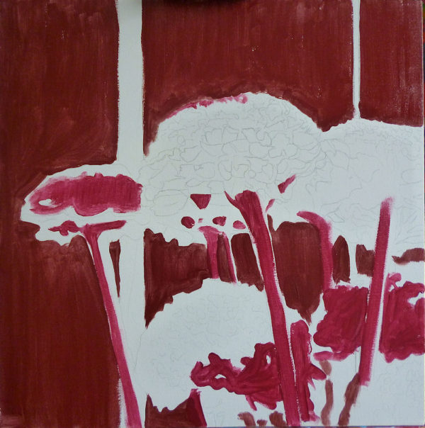 painting tutorials, painting flowers in acrylic and mixed media