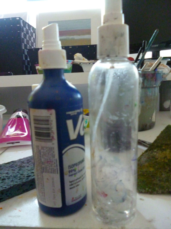 using alcohol to remove acrylic paint