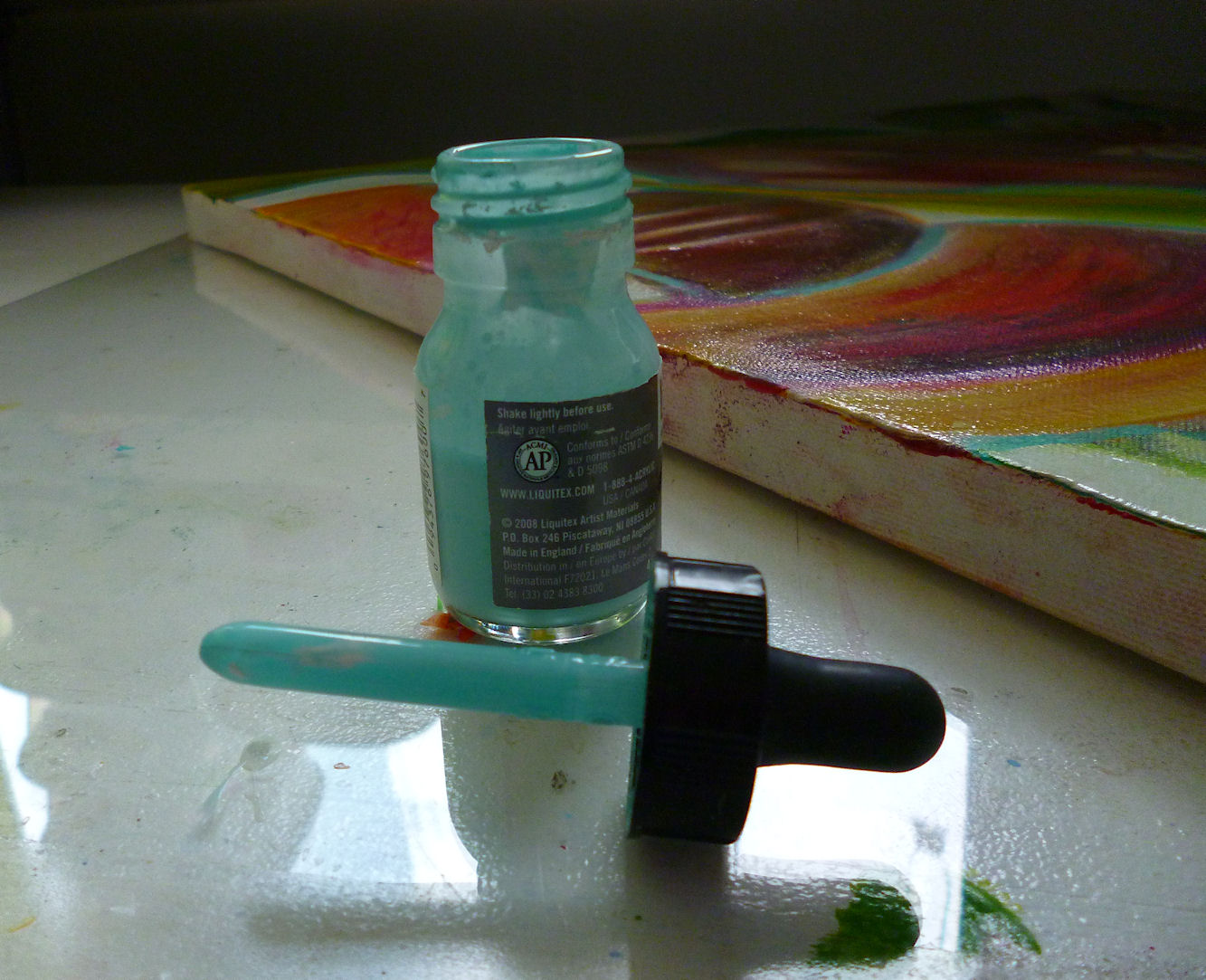 using a dropper to paint