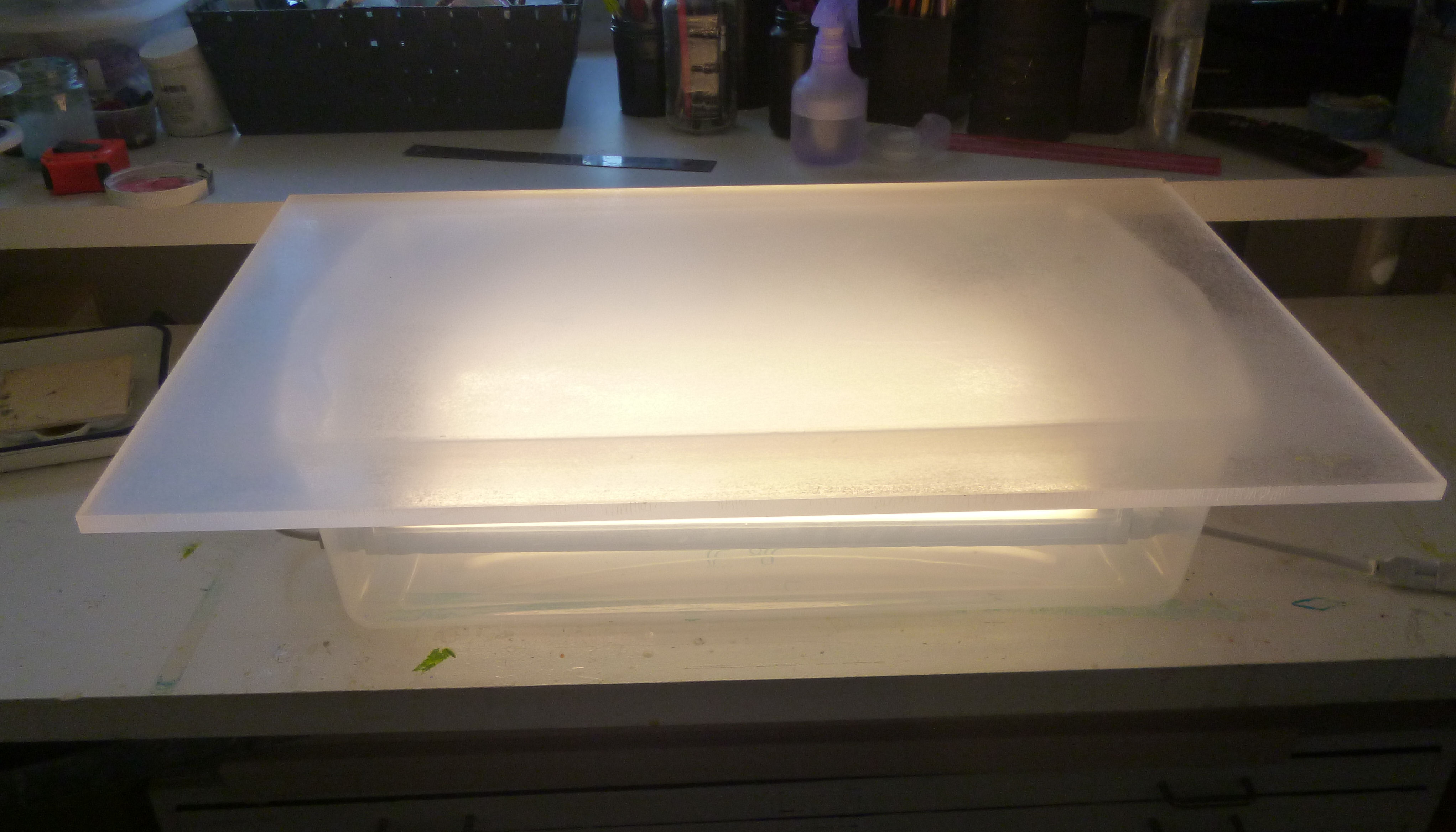 how to make a DIY lightbox for tracing from a diaper box - make #1 