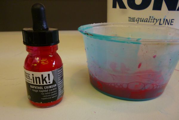 rad acrylic ink can be mixed with India ink