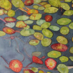 Lily pads on One Mile Lake: Painting lily pads with watercolor