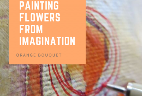 Painting flowers from imagination by Sandrine Pelissier on ARTiful painting demos