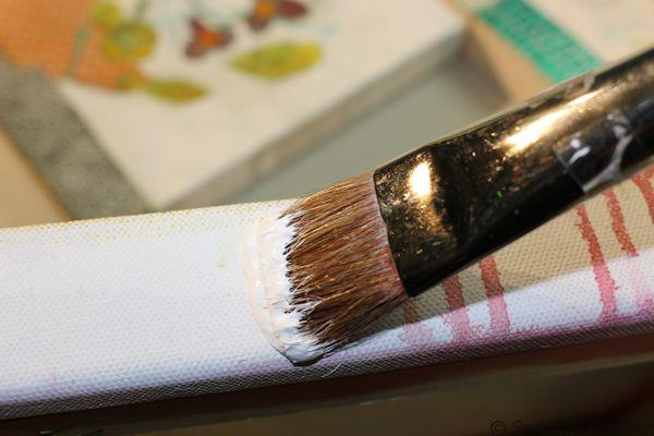 cleaning up the sides of your painting