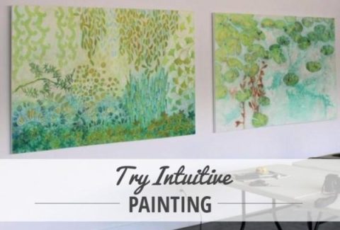 try intuitive painting on ARTiful, painting demos by Sandrine Pelissier