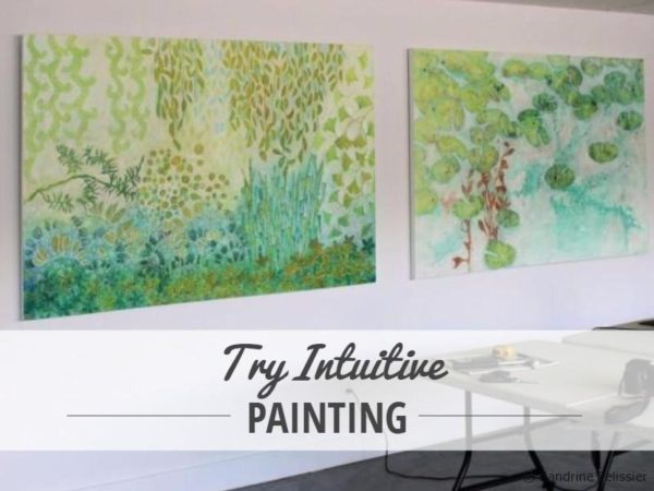 Step by step tutorial: Intuitive semi abstract landscape with acrylics on canvas