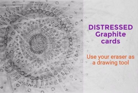 distressed graphite cards