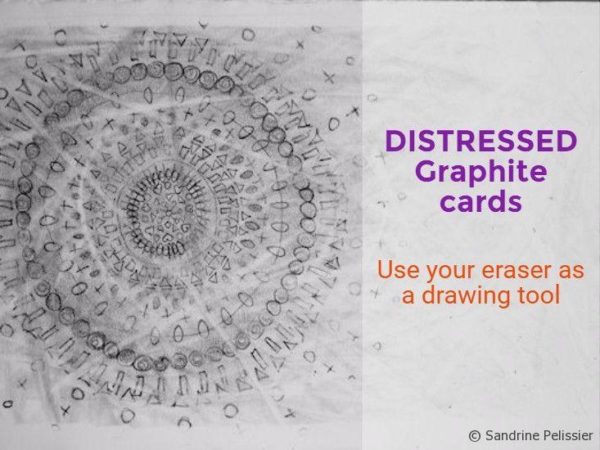 distressed graphite cards