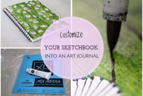 customize your sketchbook into an art journal