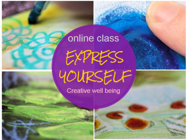 Express yourself, creative well being online art class