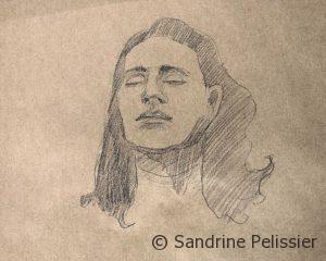 sketchbook portrait drawing