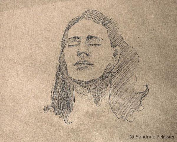 sketchbook portrait drawing