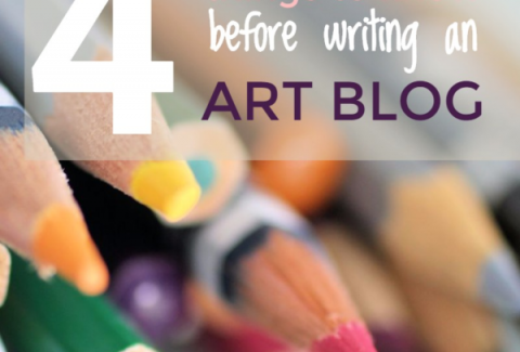 4 things to know before writing an art blog on artiful painting demos by Sandrine Pelissier
