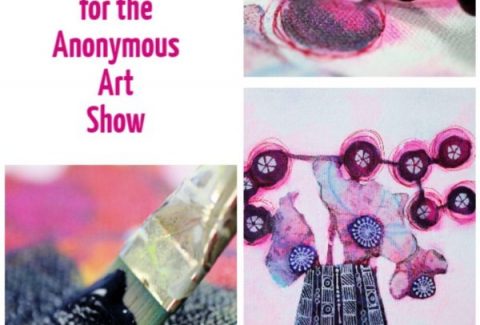 3 paintings for the Anonymous Art Show on ARTiful, painting demos by Sandrine Pelissier