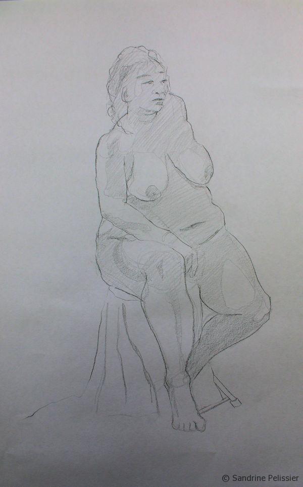 figure drawing on paper