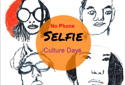 selfie portrait without a phone