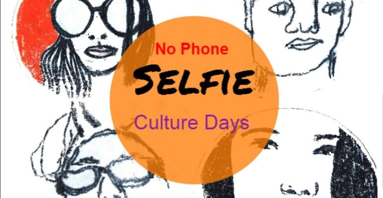 selfie portrait without a phone