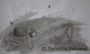 drawing with India ink