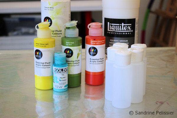 Squeeze plastic bottles to prepare your mixes
