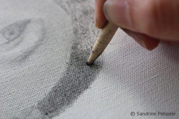 you can draw with pencils on canvas