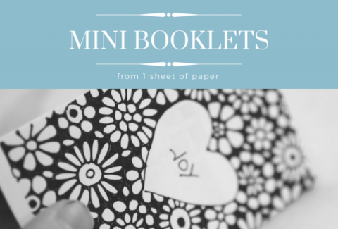 How to make mini booklets from one sheet of paper