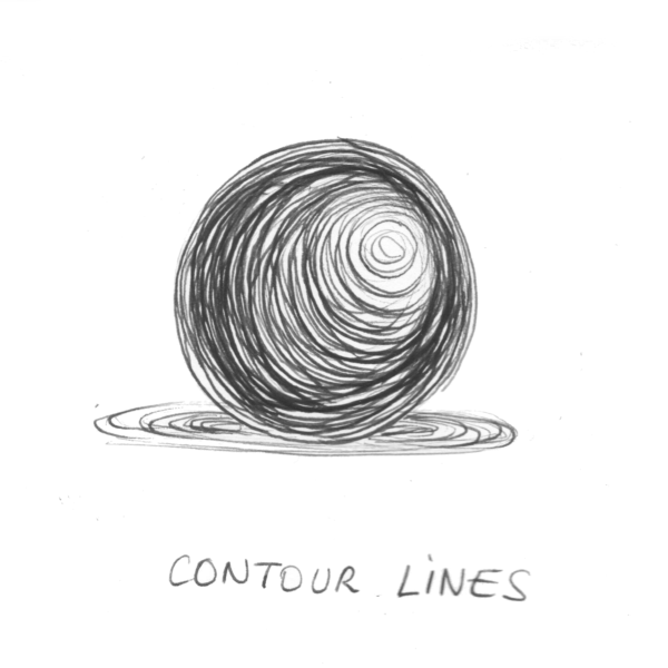 contour lines for shading a drawing