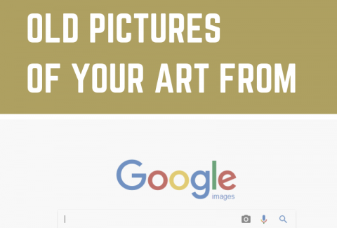 How to remove old pictures of your art from Google