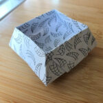 Make your own origami paper with patterns and short meditation